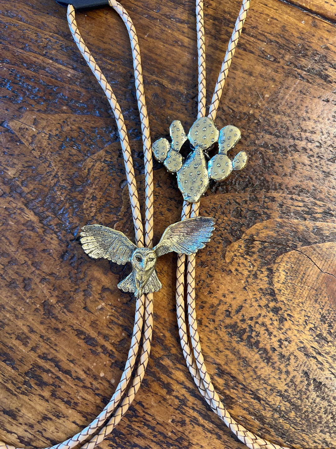 Prickly Pear Cactus Bolo Tie