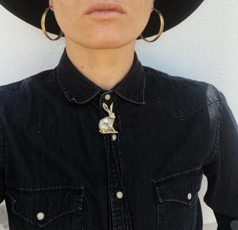 Jack Rabbit Bolo Tie