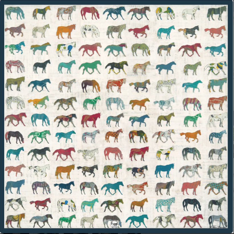 The Remuda Horse Silk Scarf