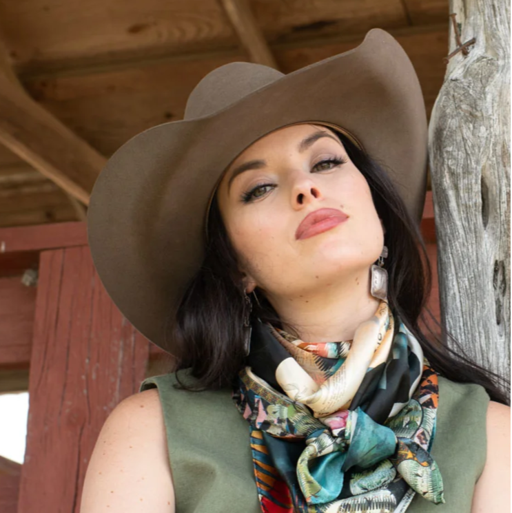 Indigo Morning AKA The Road Runner Silk Scarf