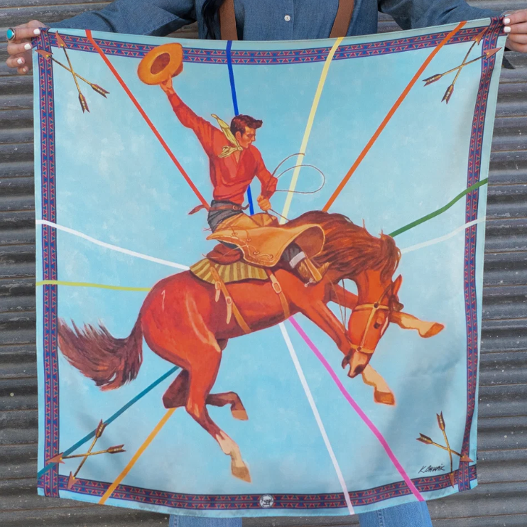 Rodeo King Silk Scarf
