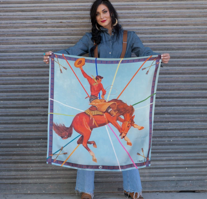 Rodeo King Silk Scarf