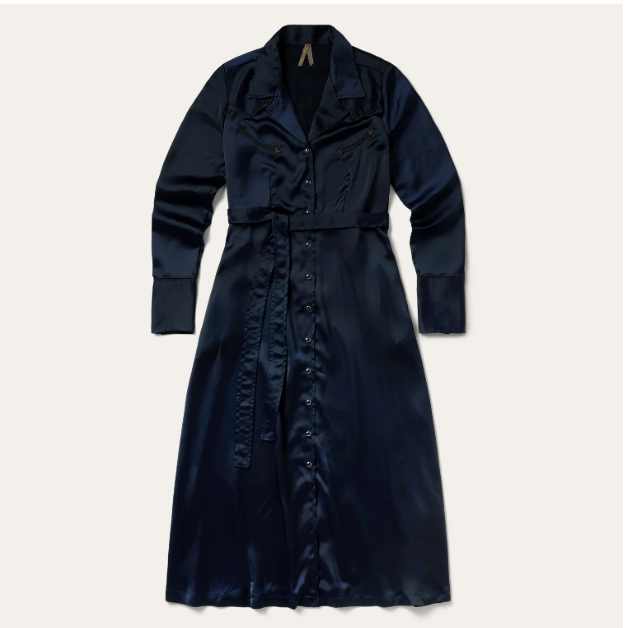 Satin Western Dress