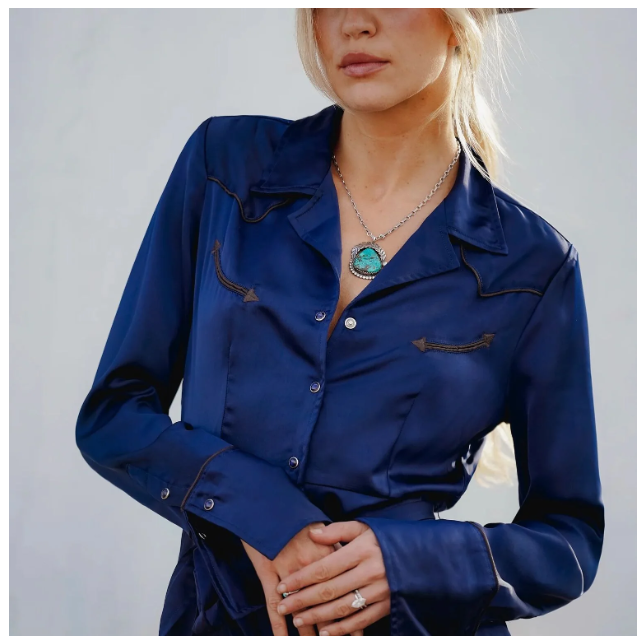 Satin Western Dress