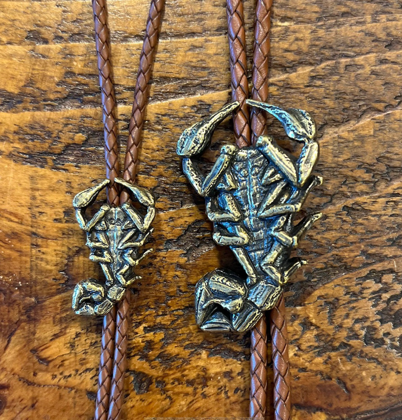 Scorpion Bolo Tie - Small and Large