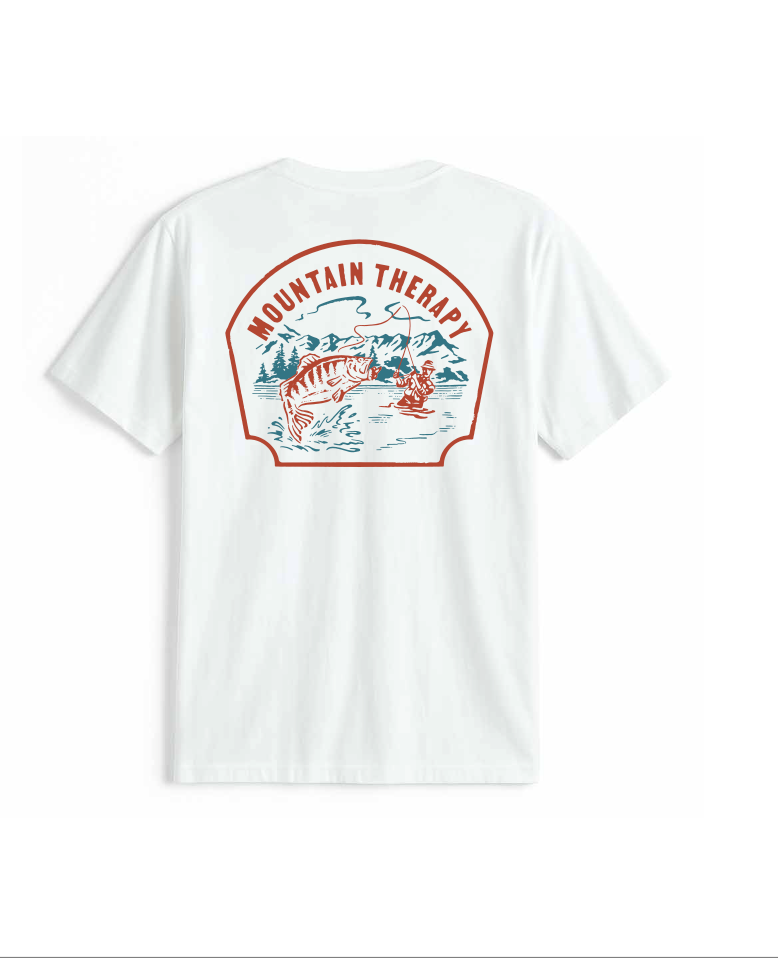 Mountain Therapy Pocket T-Shirt - White