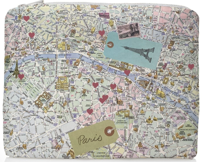 Medium Zipper Pack in "For the L'amour of Paris" Print