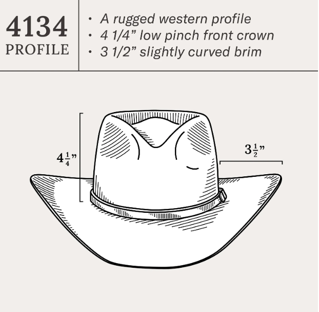 Seneca 4X Cowboy Hat- Black