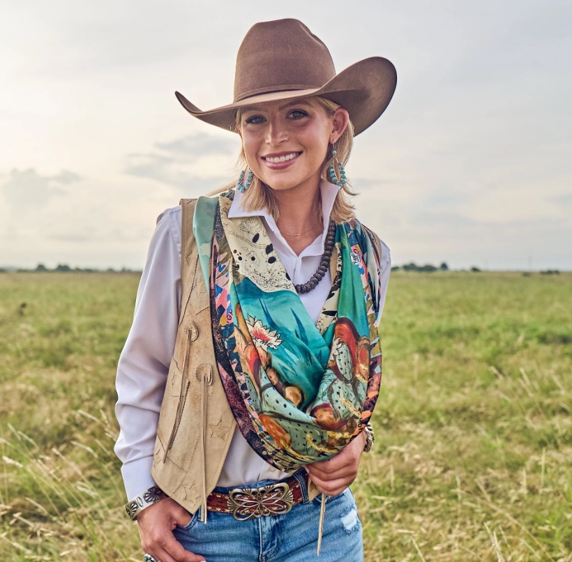 Shades of Texas Silk Scarf