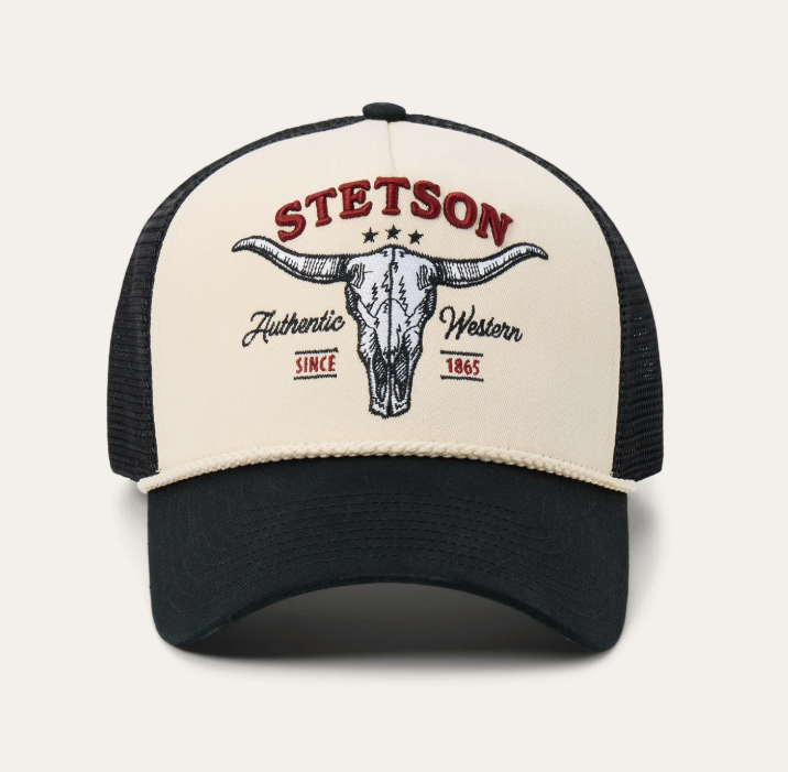 Skull Trucker Hat by Stetson