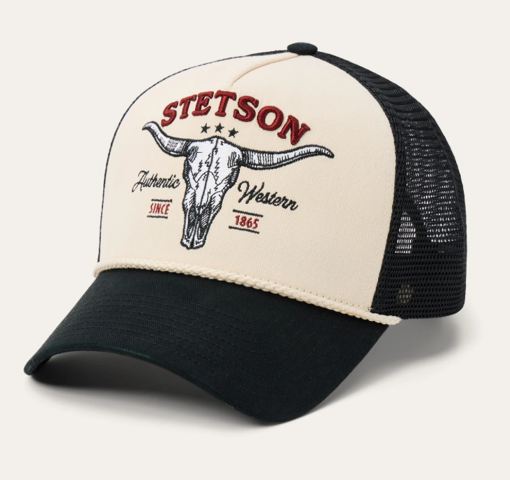 Skull Trucker Hat by Stetson
