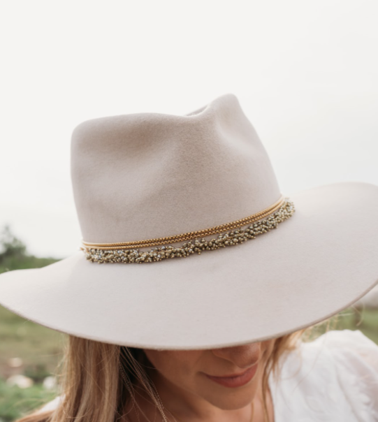 Slide Chain Hat Band- Gold & Silver