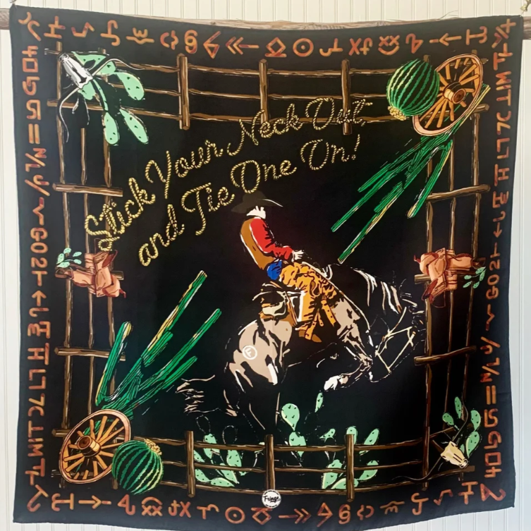 Stick Your Neck Out and Tie One On Silk Scarf