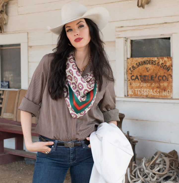 Stuck Up Steer Silk Scarf