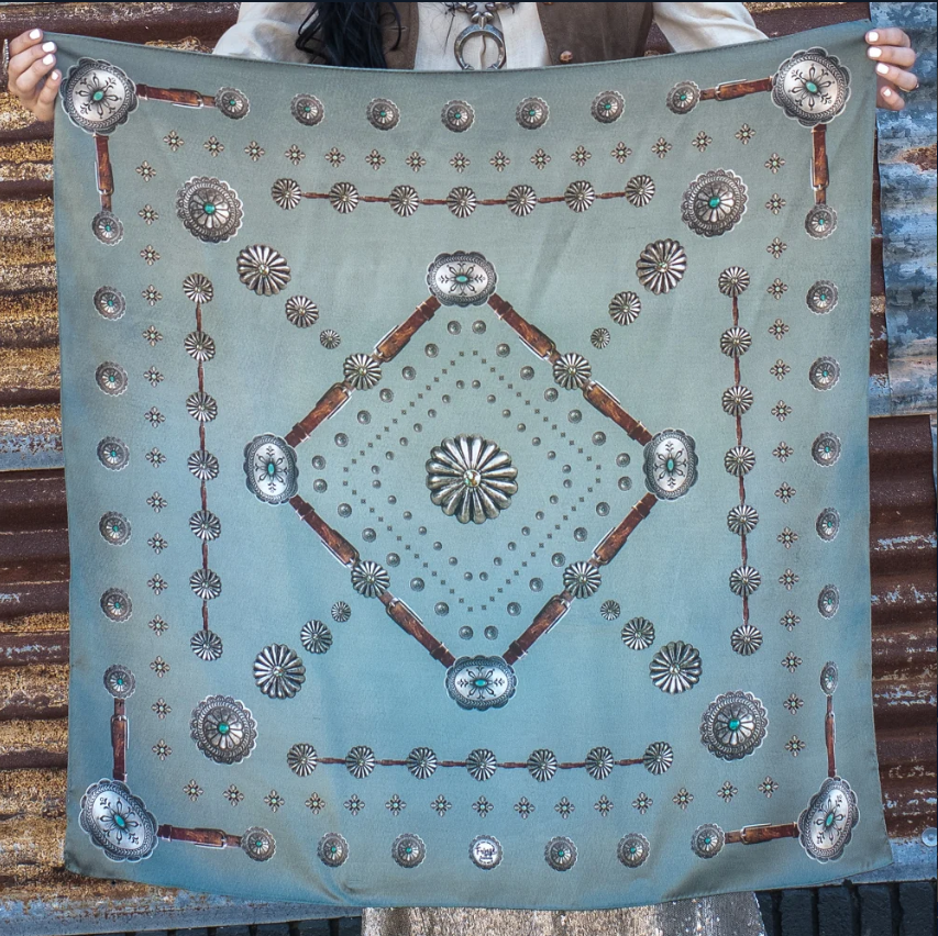 Flagstaff Silk Scarf - Chambray