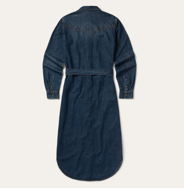 Western Denim Shirt Dress