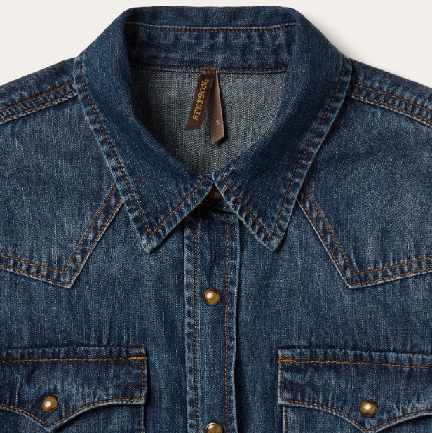 Western Denim Shirt Dress