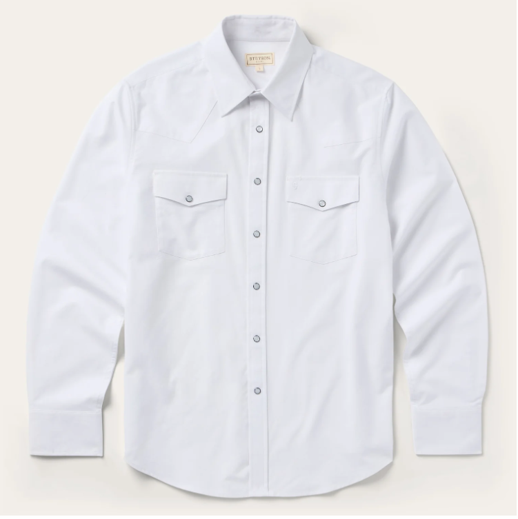 White Oxford Western Shirt