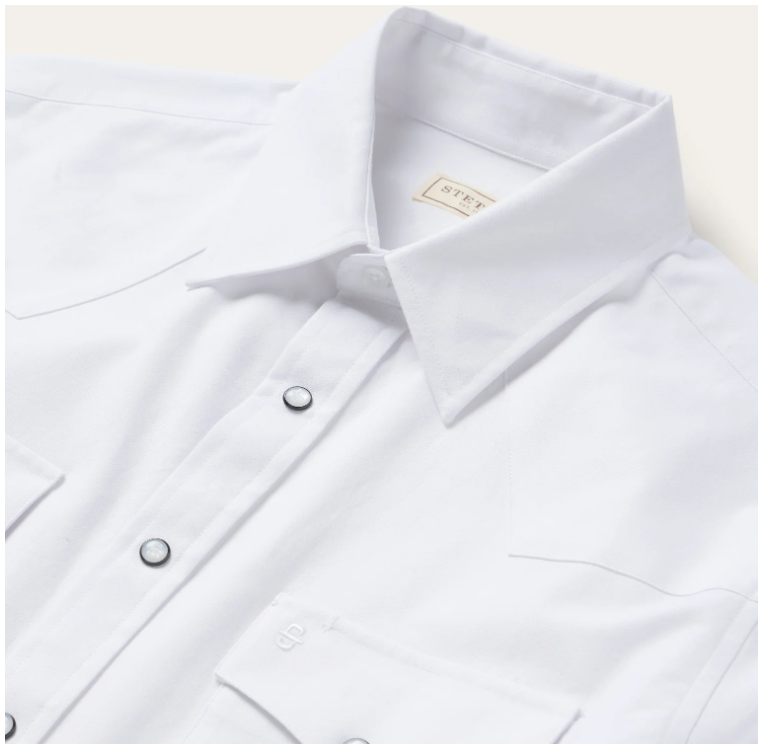 White Oxford Western Shirt