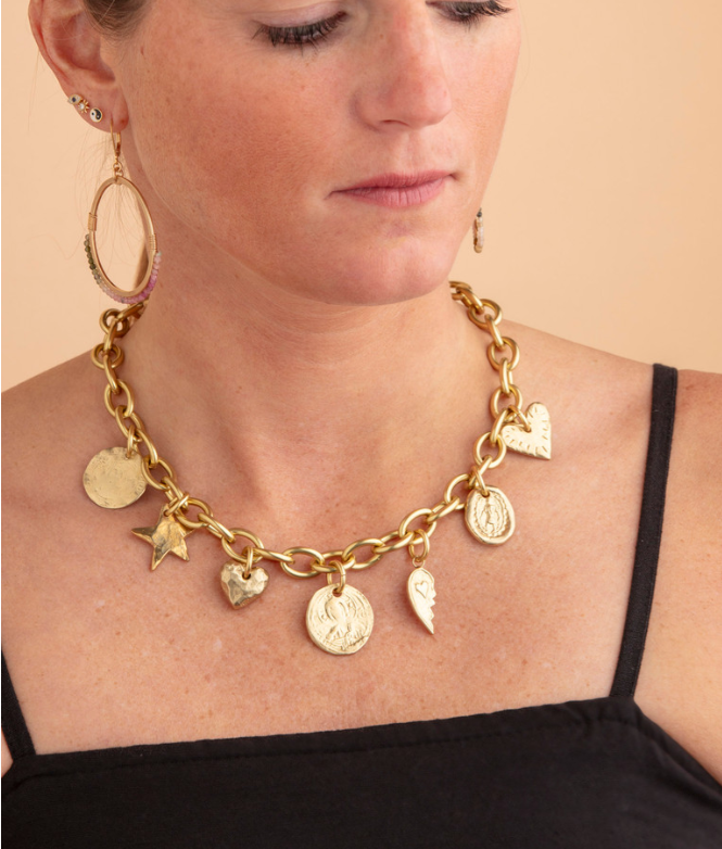 Amitola Brass Necklace
