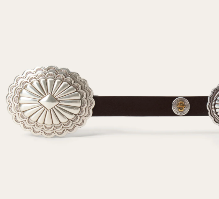 Southwestern Concho Belt- Dark Brown
