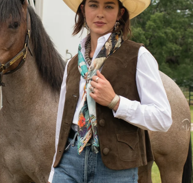 Broken Spoke Silk Scarf