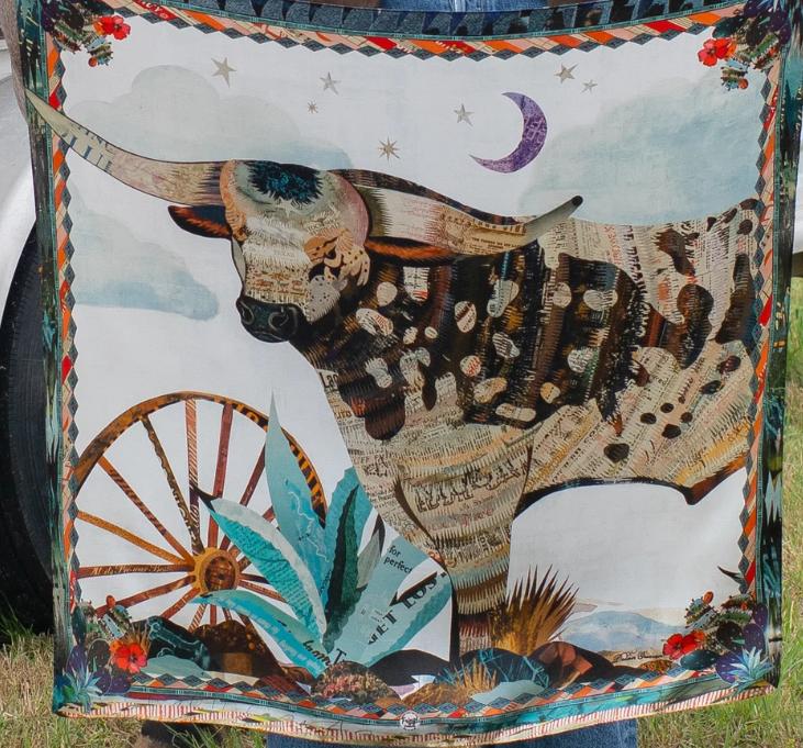 Broken Spoke Silk Scarf