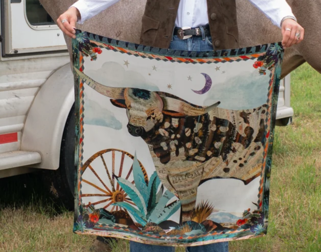 Broken Spoke Silk Scarf