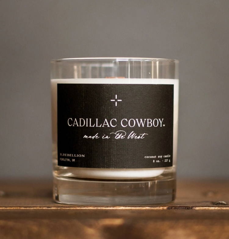 Cadillac Cowboy Candle