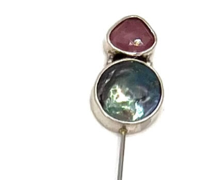 Double Stone Hat Pin