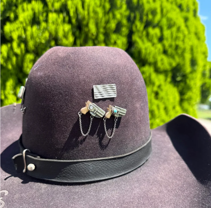American Flag Hat Pin