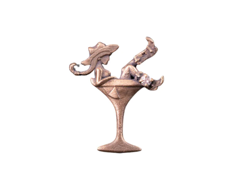 Diamond Martini Arden Hat Pin