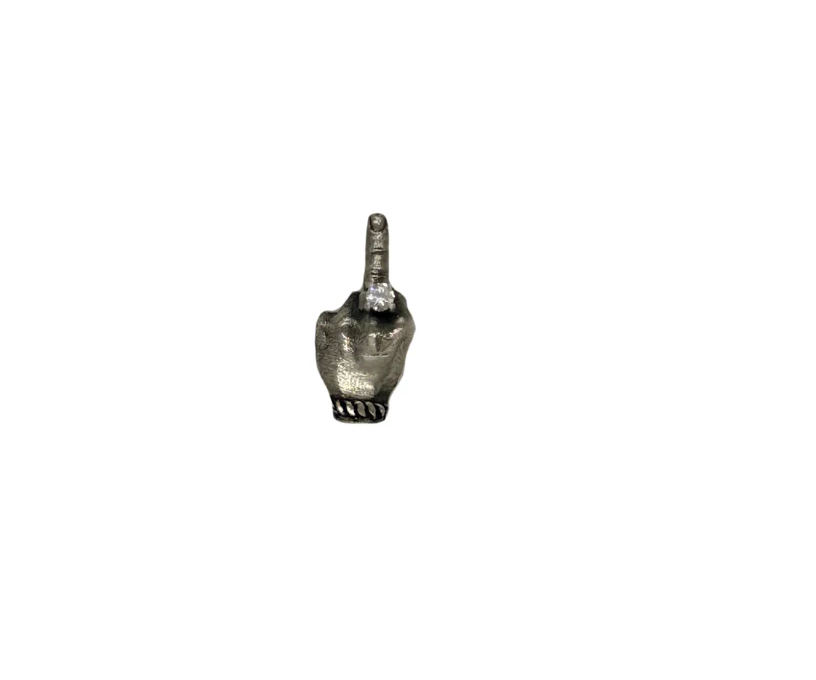 Middle Finger Hat Pin