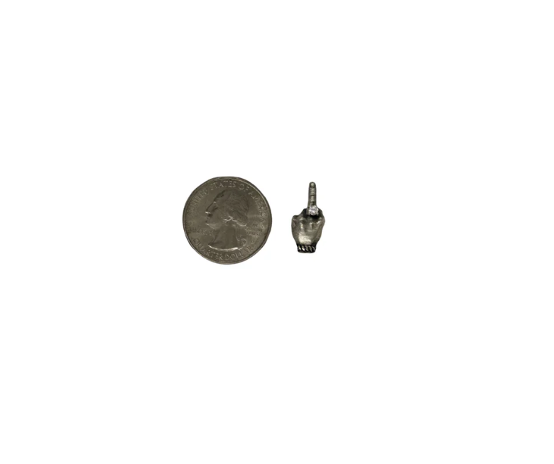 Middle Finger Hat Pin