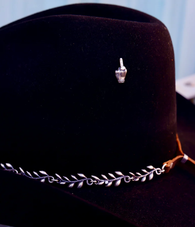 Middle Finger Hat Pin