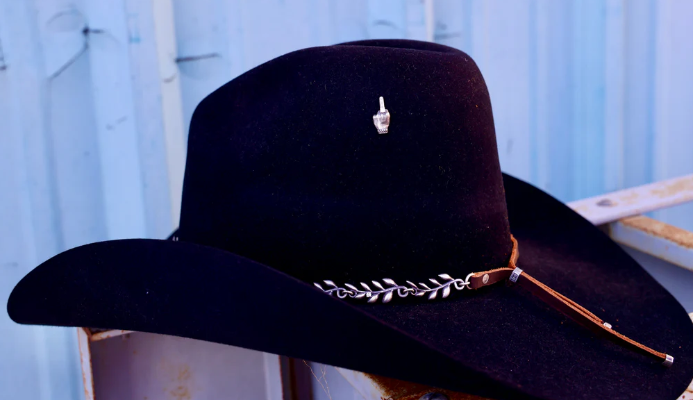 Middle Finger Hat Pin