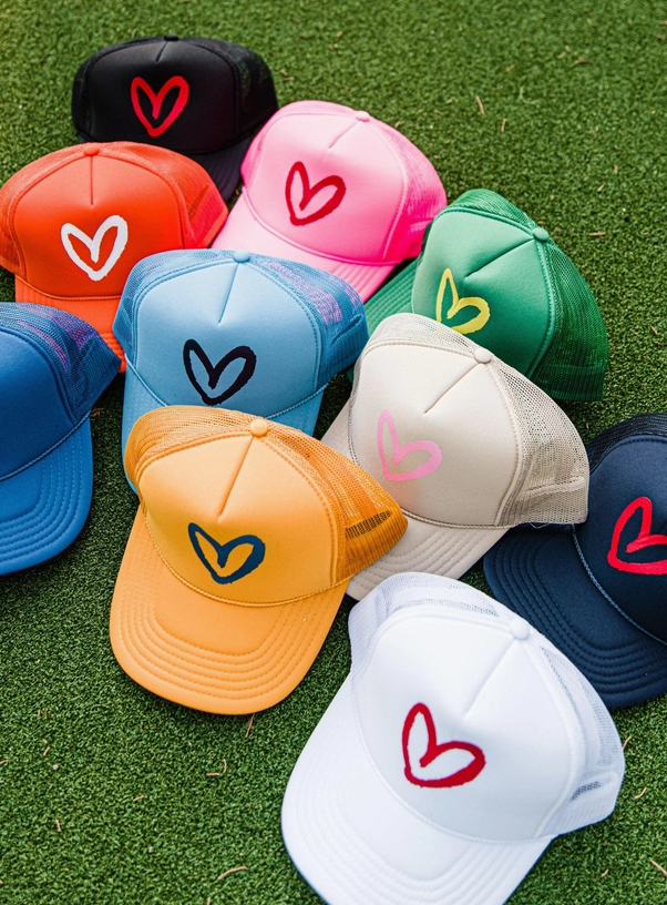 Heart Trucker Hat by House of Shan, ATX