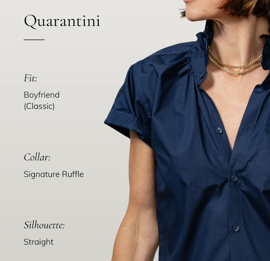 Quarantini White Blouse by KMJ
