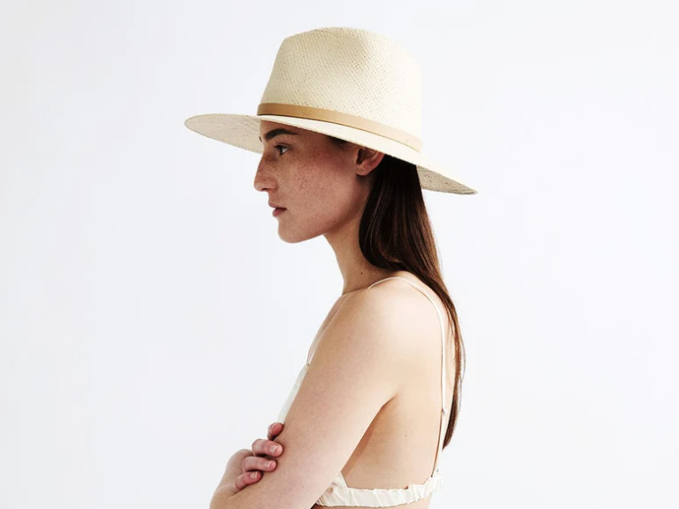 Sherman Packable Straw Hat by Janessa Leone