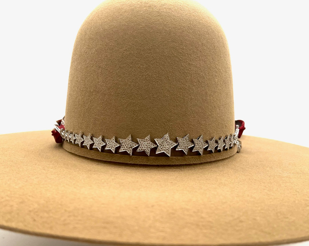 The Pave Graduated Star Hat Band