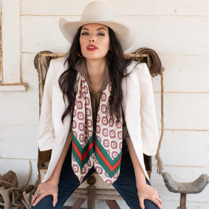Stuck Up Steer Silk Scarf