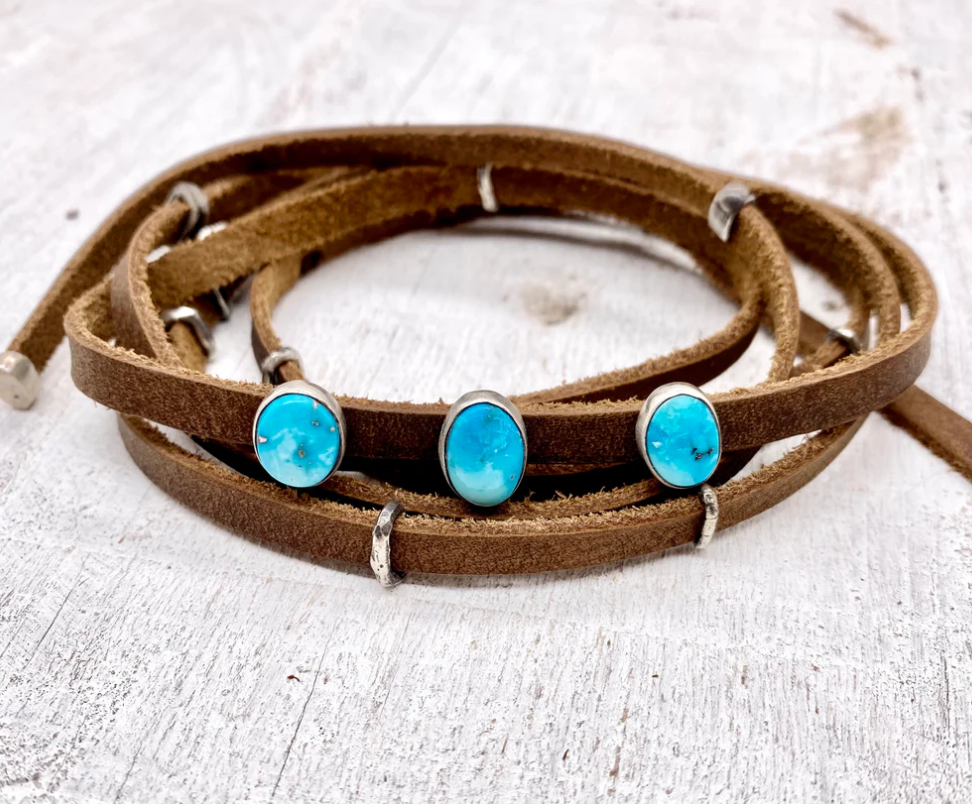 The Wyatt Ultimate Leather Wrap Hat Band- Bracelet- Choker