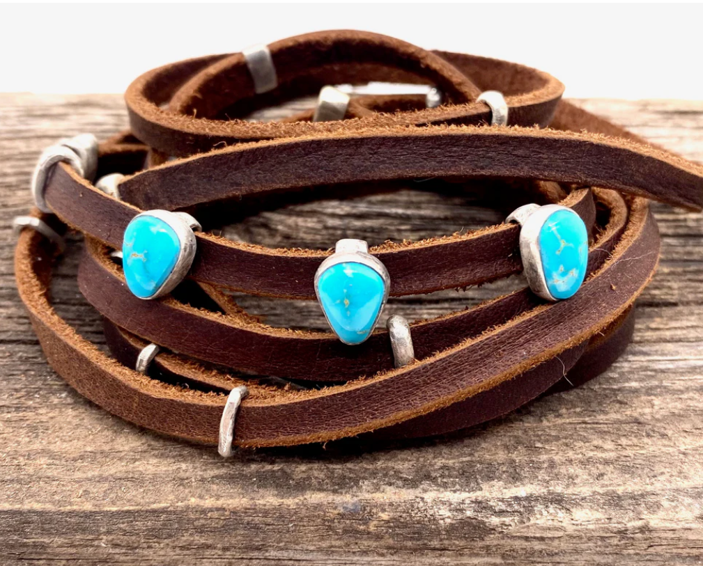 The Wyatt Ultimate Leather Wrap Hat Band- Bracelet- Choker